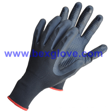 3M Nitrile Working Glove, Dots on Palm